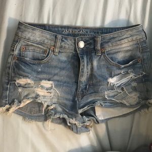 Ripped Jean Shorts